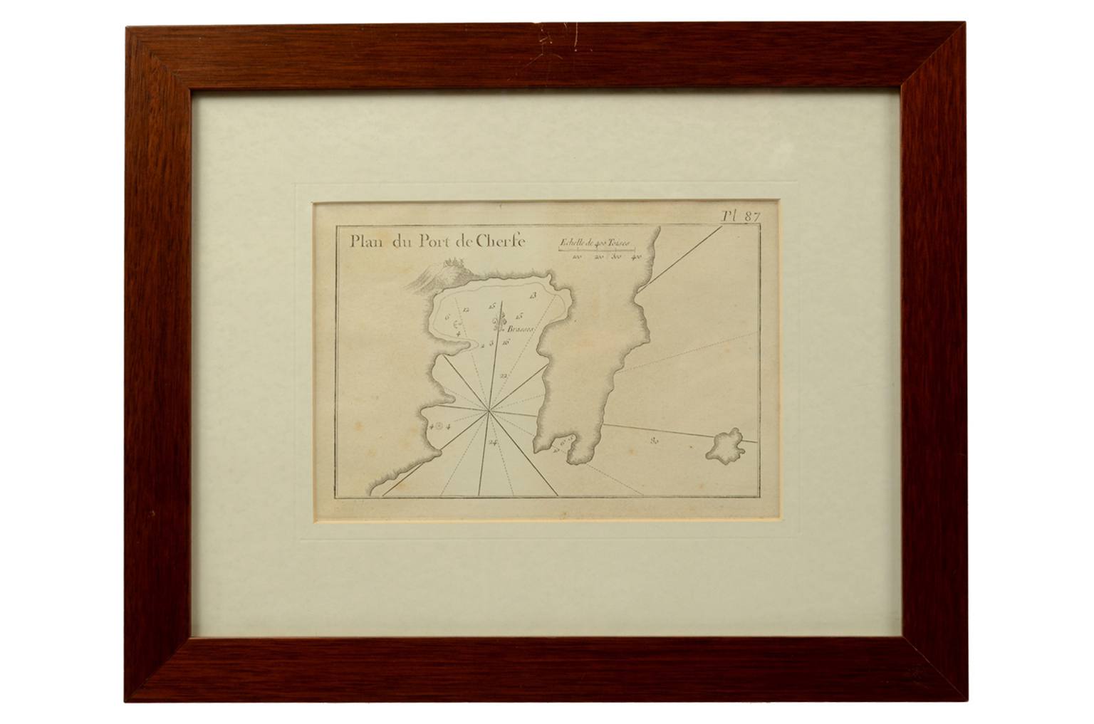 Nautical antiques/2507-Plan du Port de Cherfe