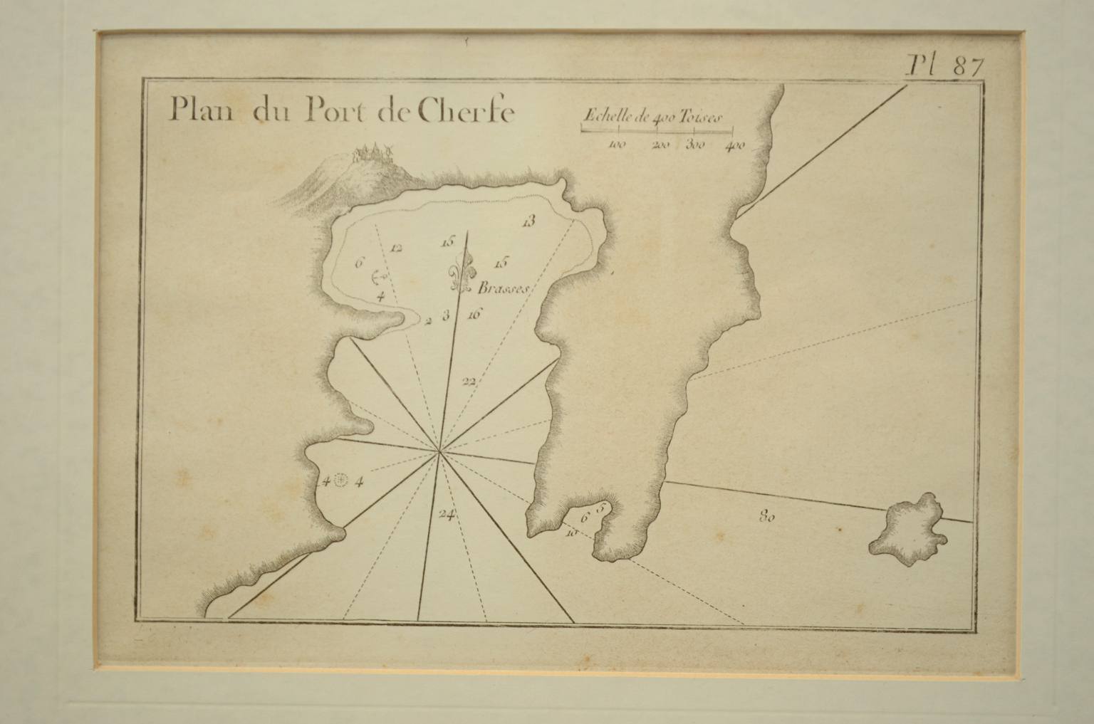 Nautical antiques/2507-Plan du Port de Cherfe