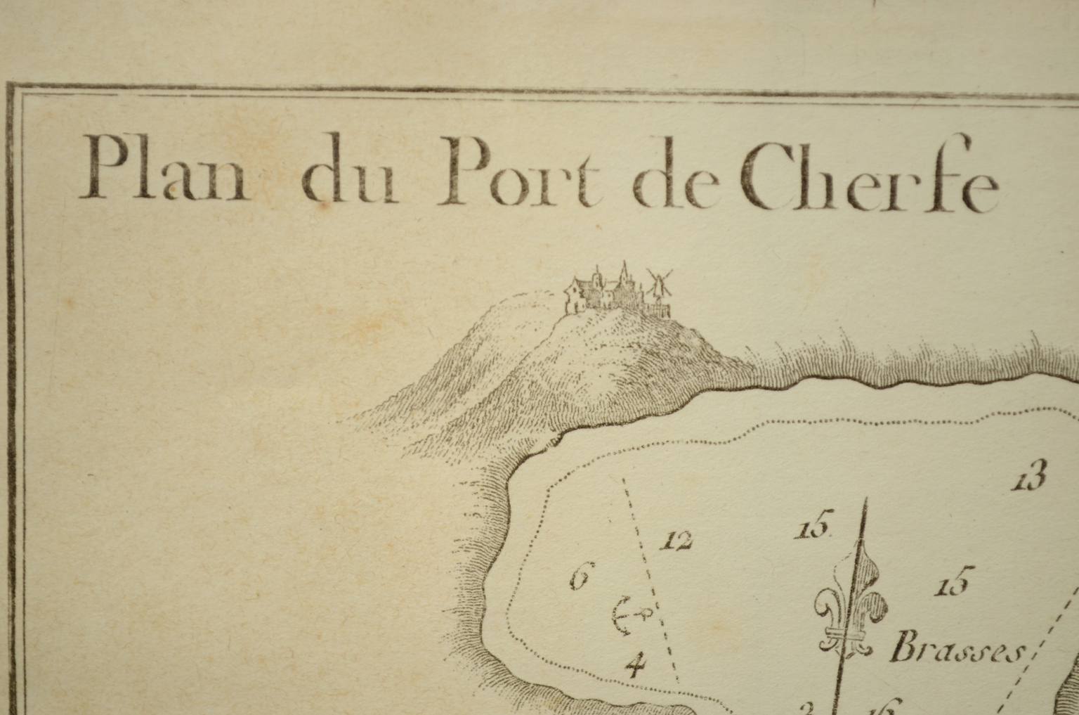 Nautical antiques/2507-Plan du Port de Cherfe