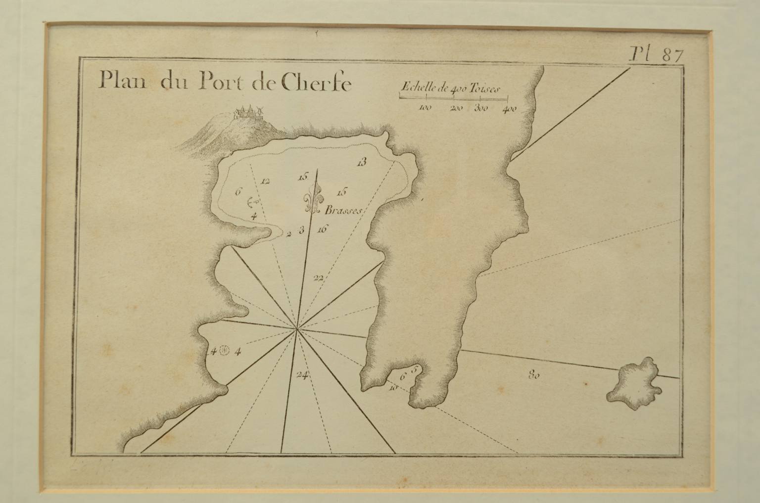 Nautical antiques/2507-Plan du Port de Cherfe