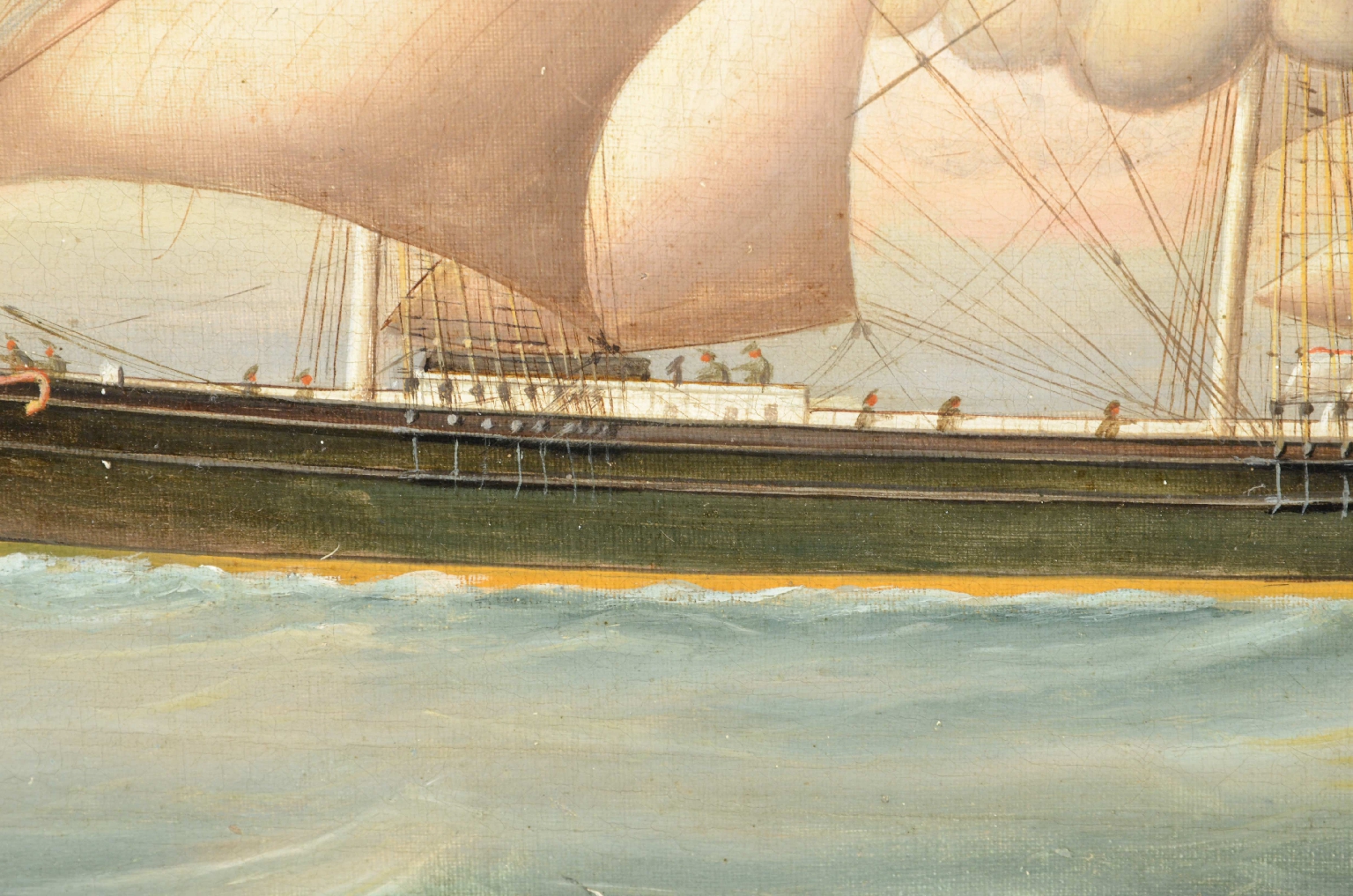 Antiquariato nautico/25220-Olio su Tela