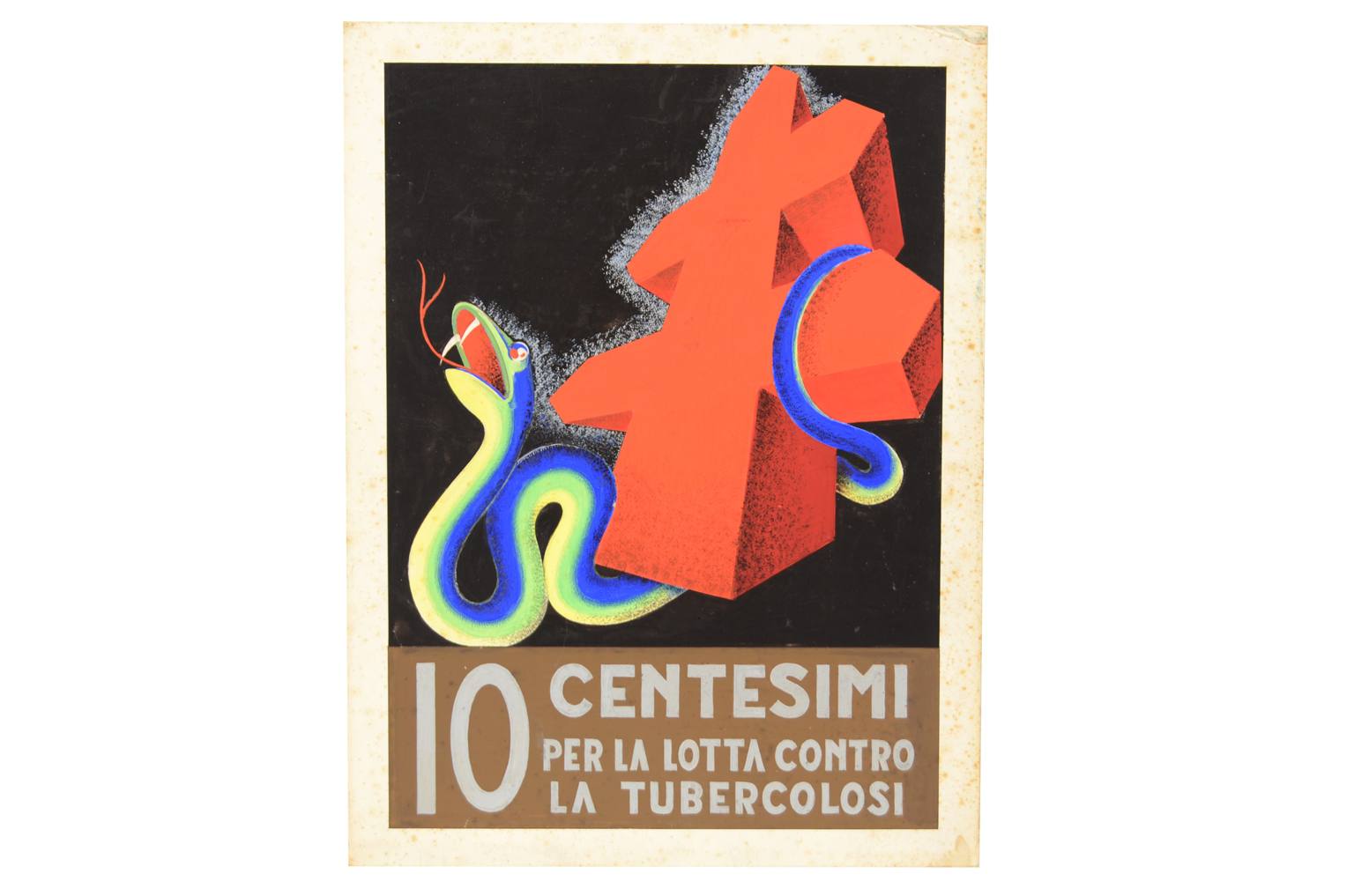 Strumenti medici d'epoca/2566-Bozzetto futurismo 1930