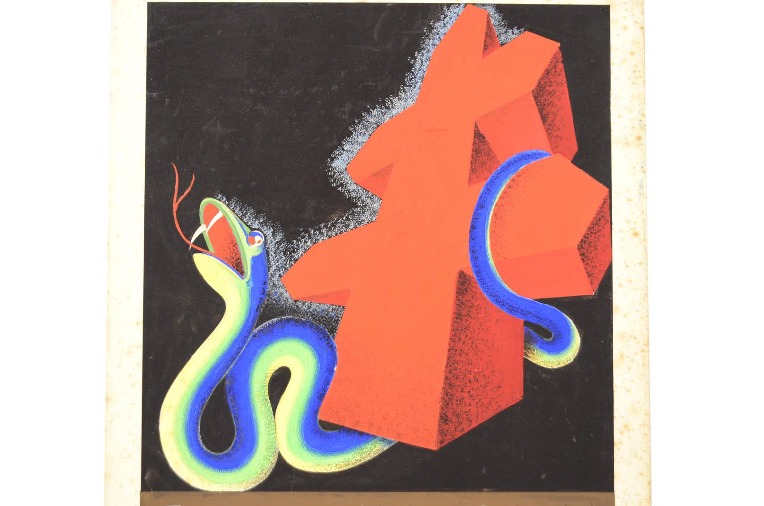 Strumenti medici d'epoca/2566-Bozzetto futurismo 1930