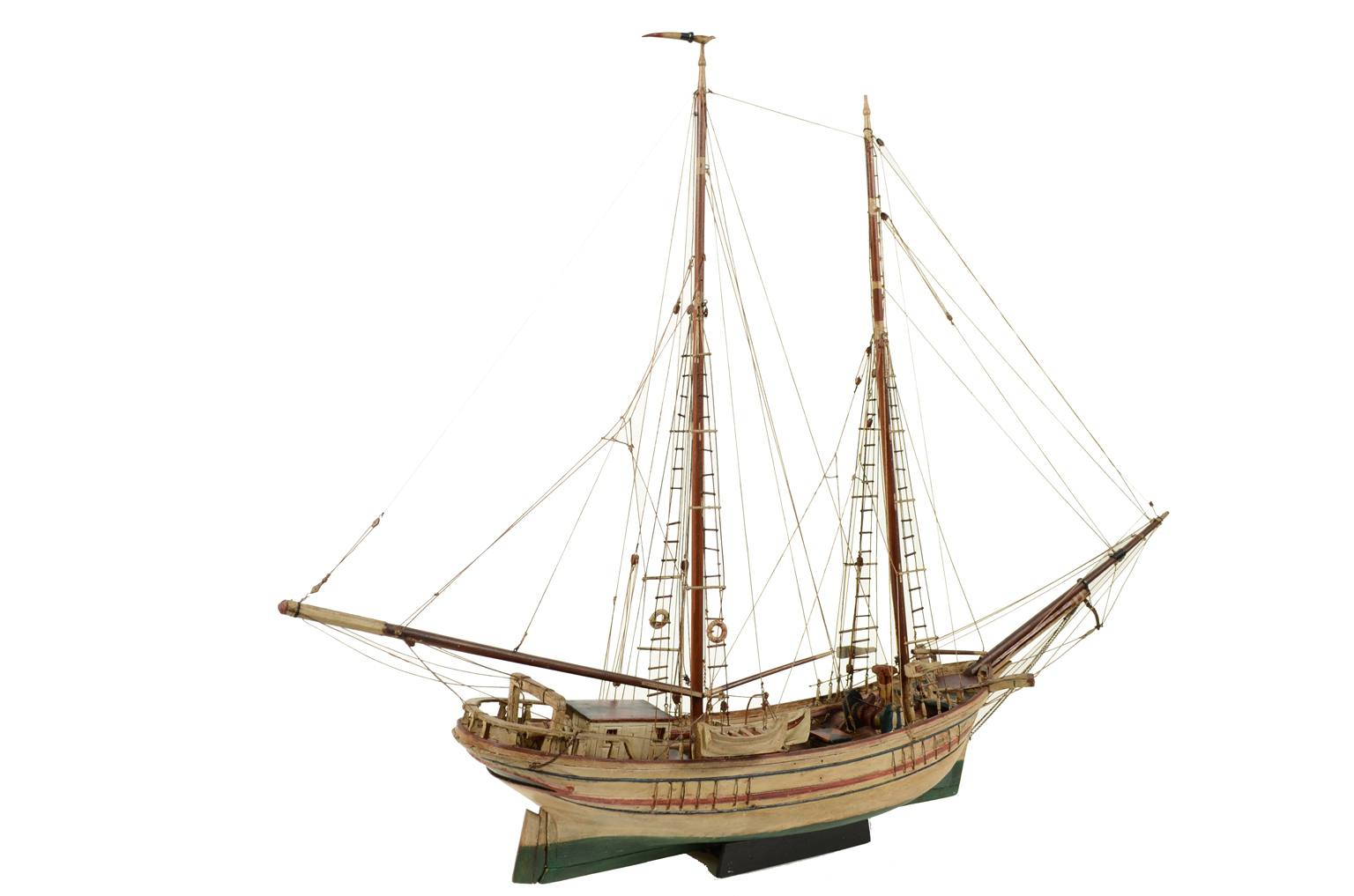 Antiquariato nautico/4496-Modellino caicco