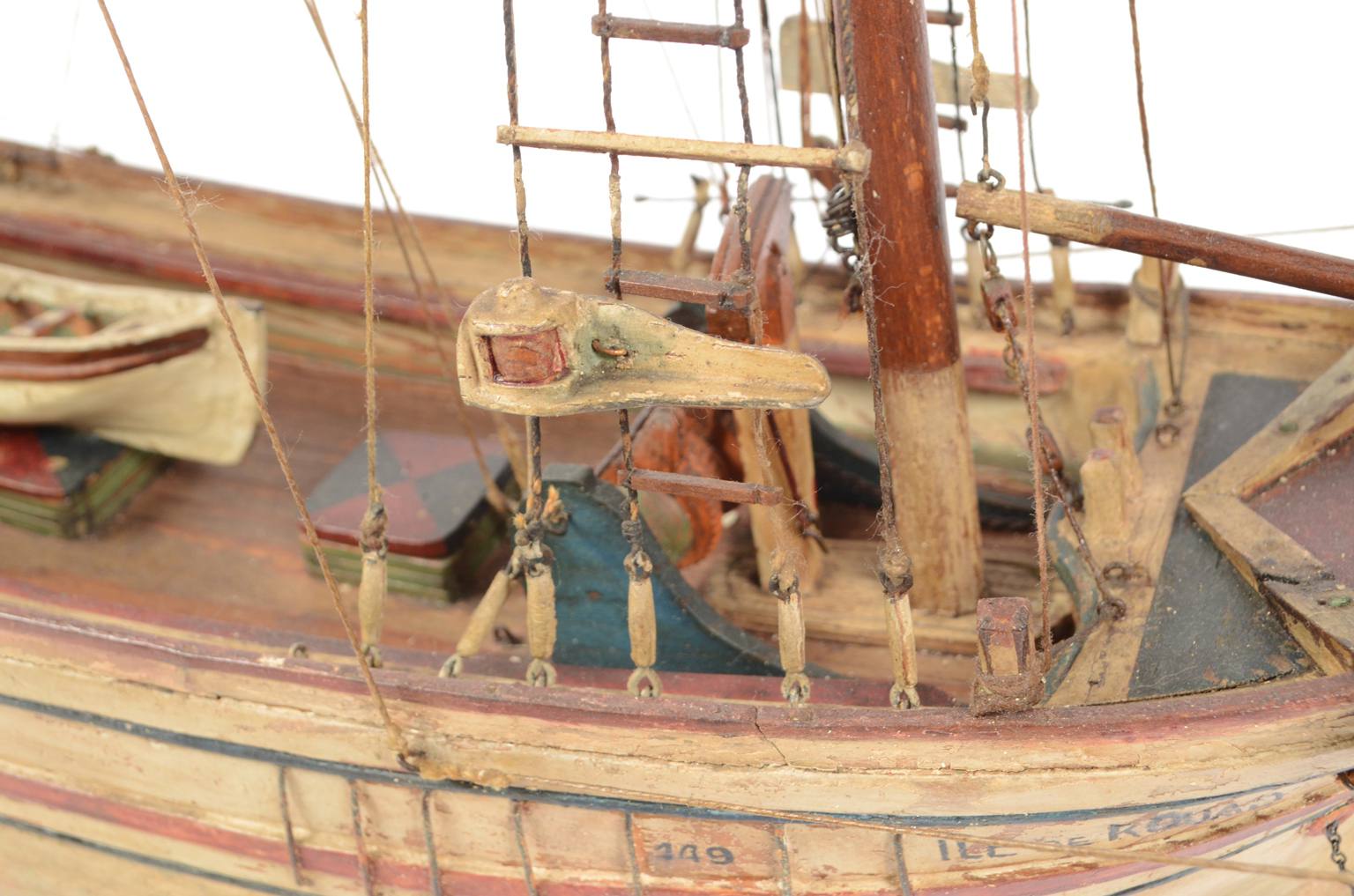 Antiquariato nautico/4496-Modellino caicco