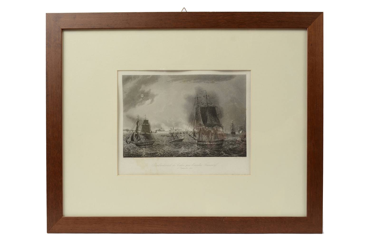 Nautical antiques/4759A-Print Cadiz 1823