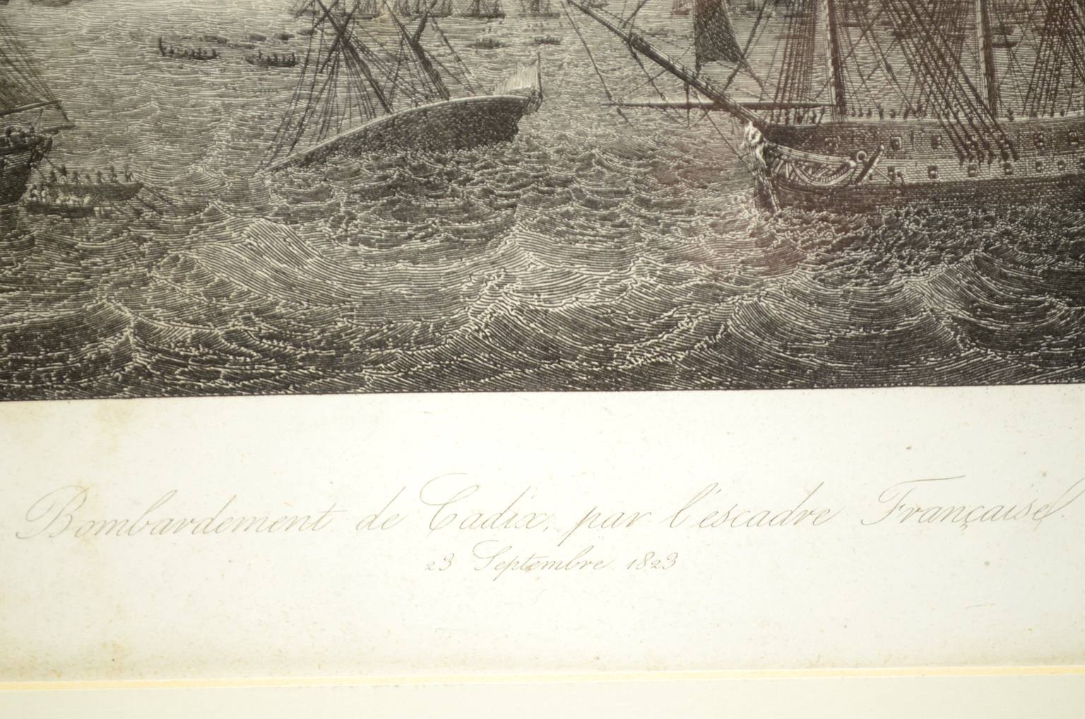Nautical antiques/4759A-Print Cadiz 1823