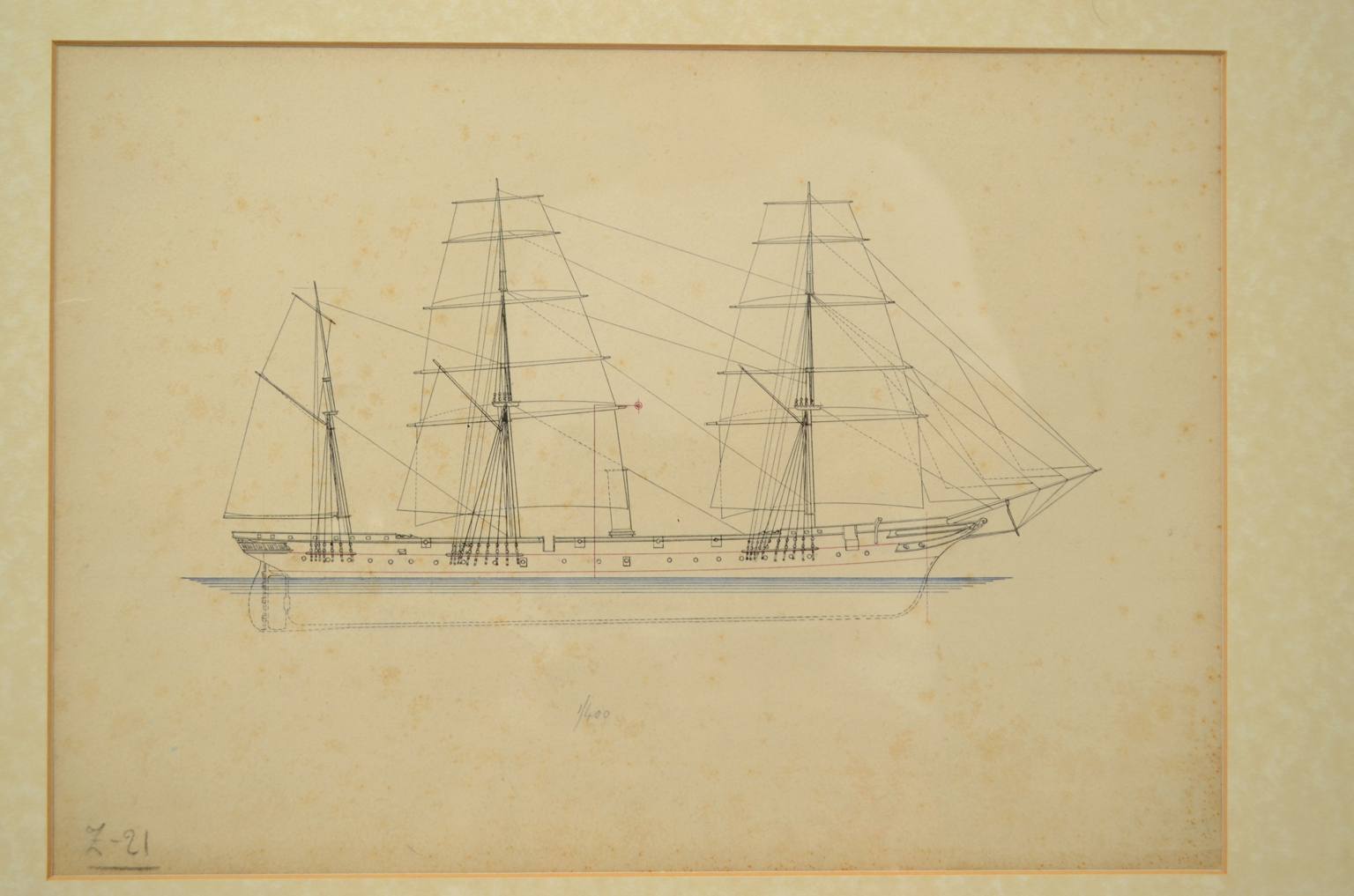 Nautical antiques/5698B-Antique print