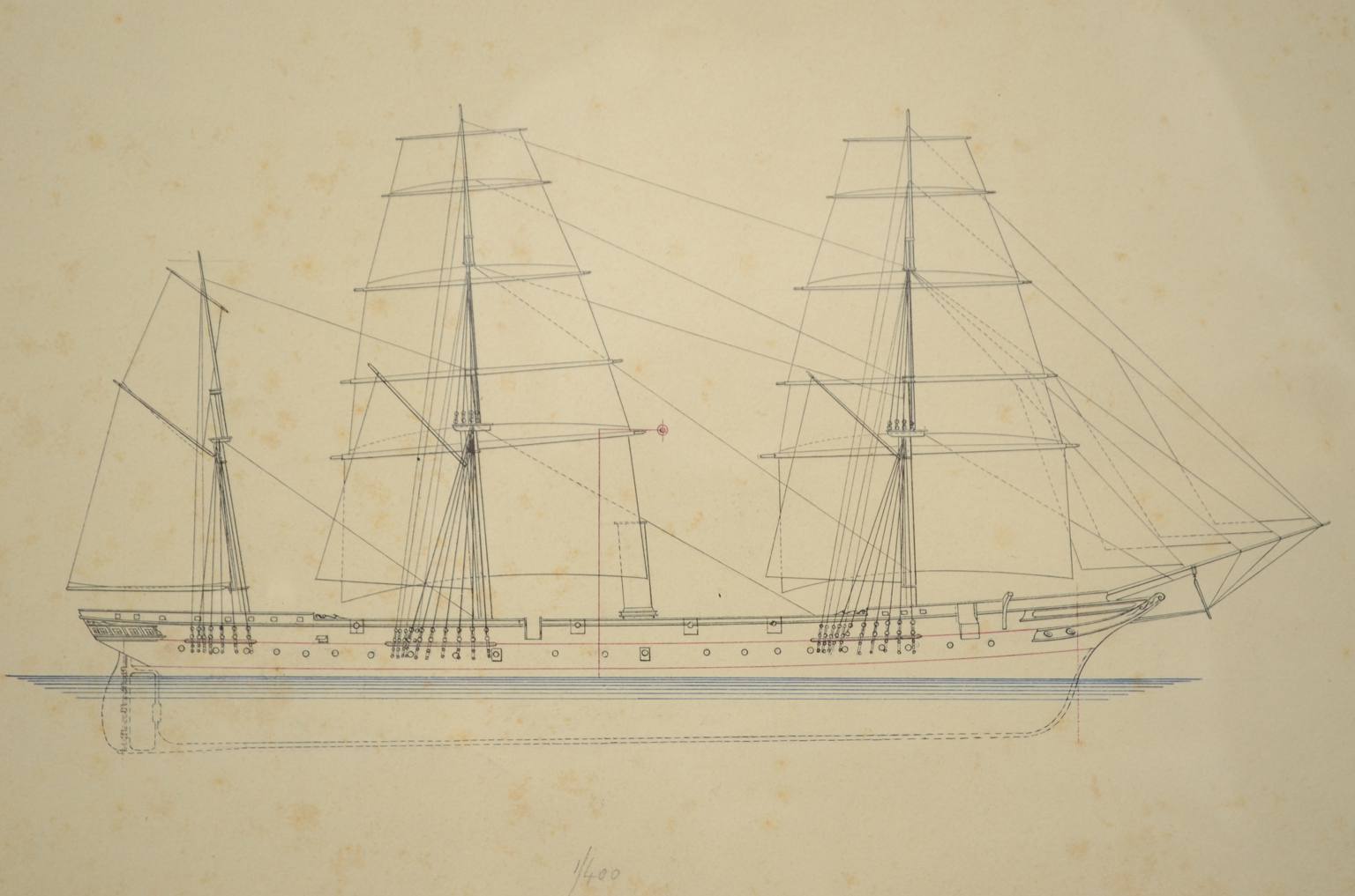 Nautical antiques/5698B-Antique print