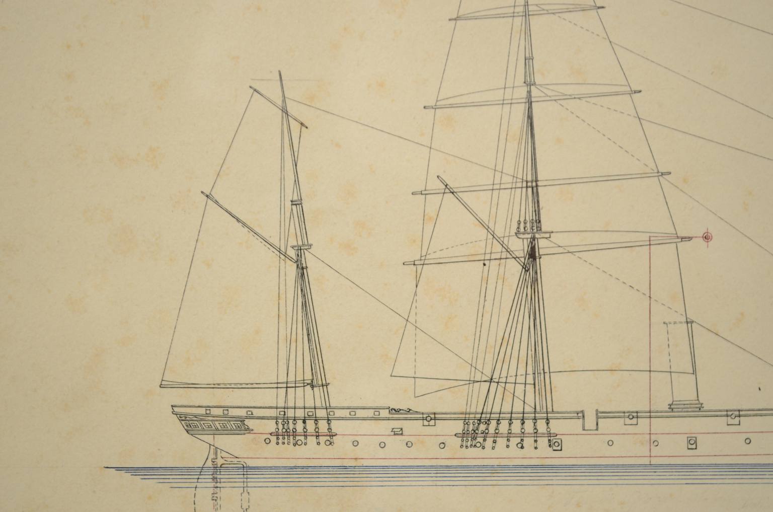 Nautical antiques/5698B-Antique print