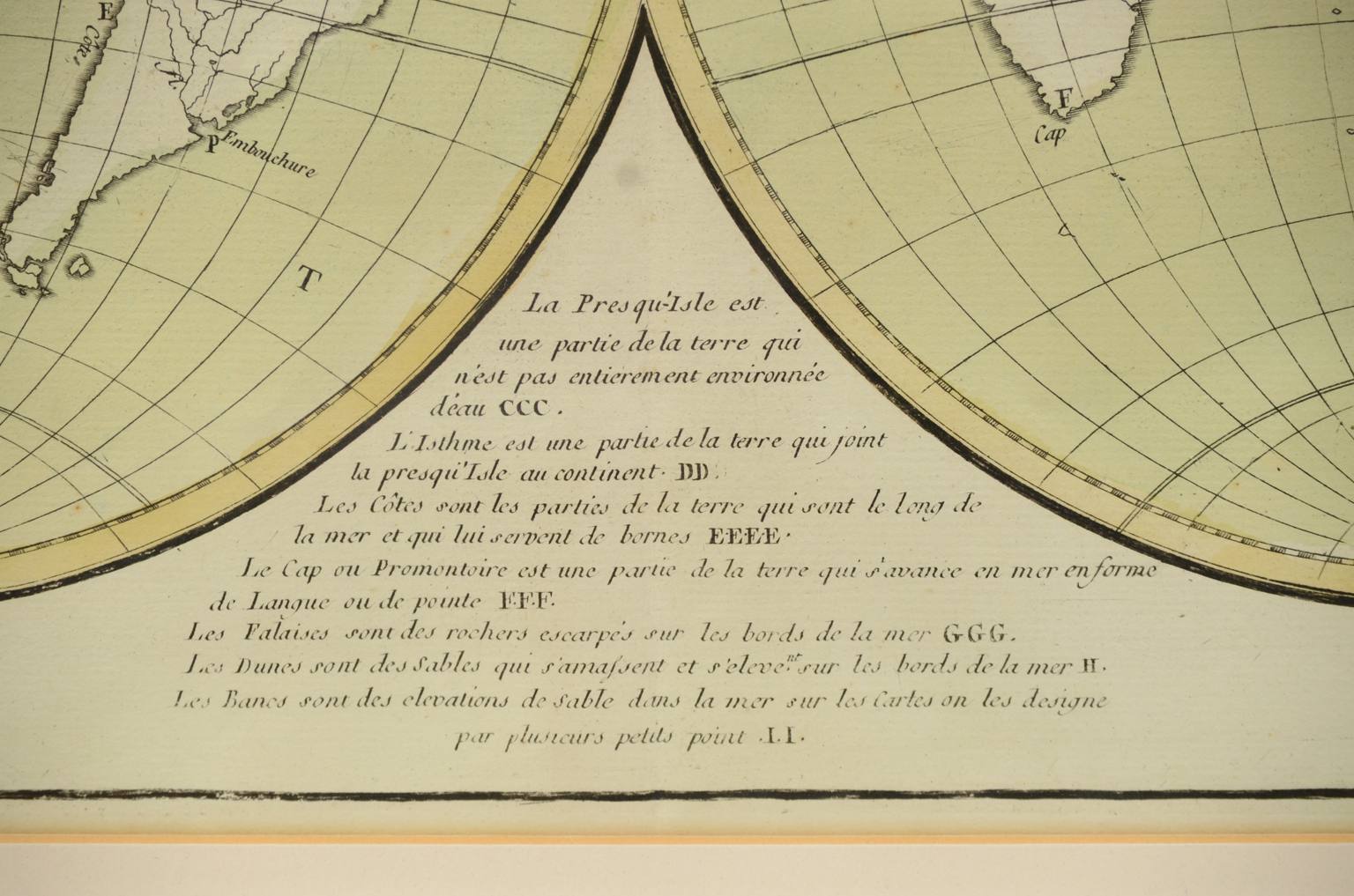 Globi-mappamondi antichi/608-Carta geografica epoca