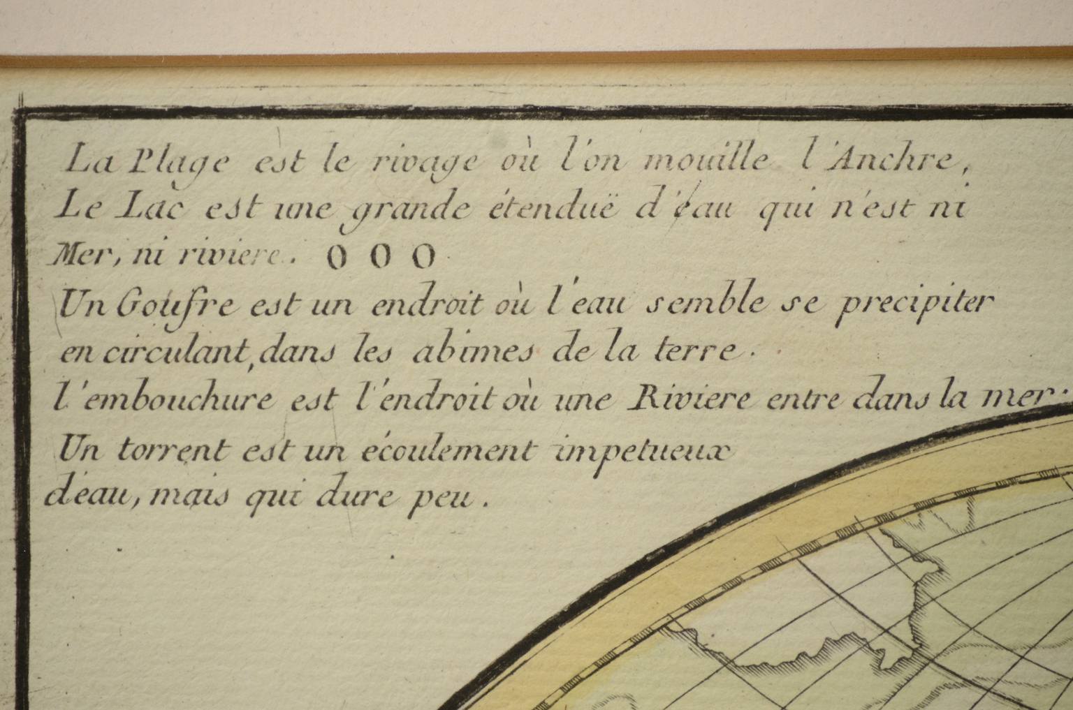 Antique globes-world maps/608-Antique geographic map