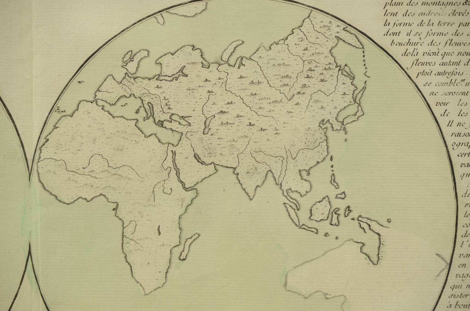 Antique globes-world maps/611-Antique geographic map