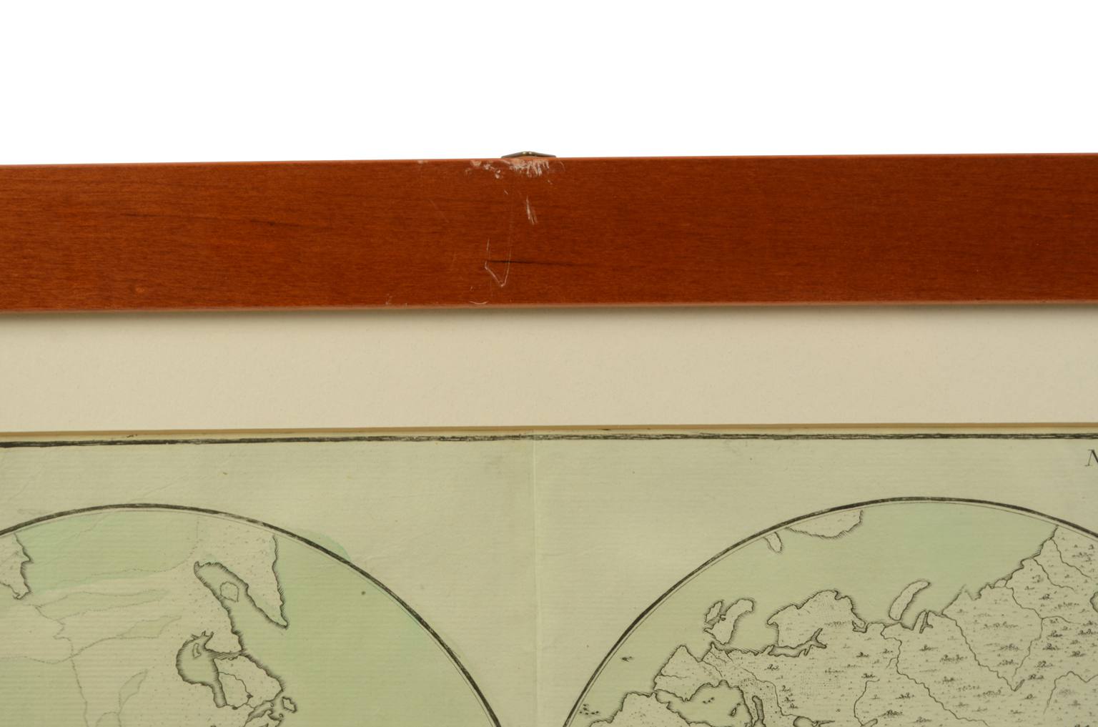 Antique globes-world maps/611-Antique geographic map