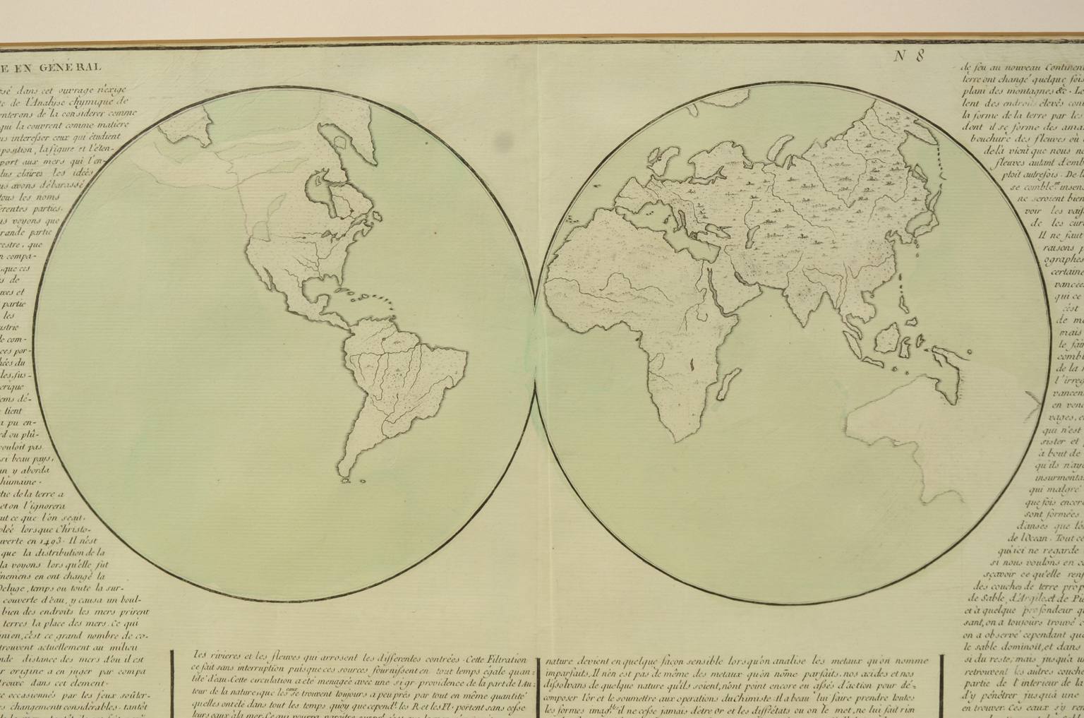 Antique globes-world maps/611-Antique geographic map