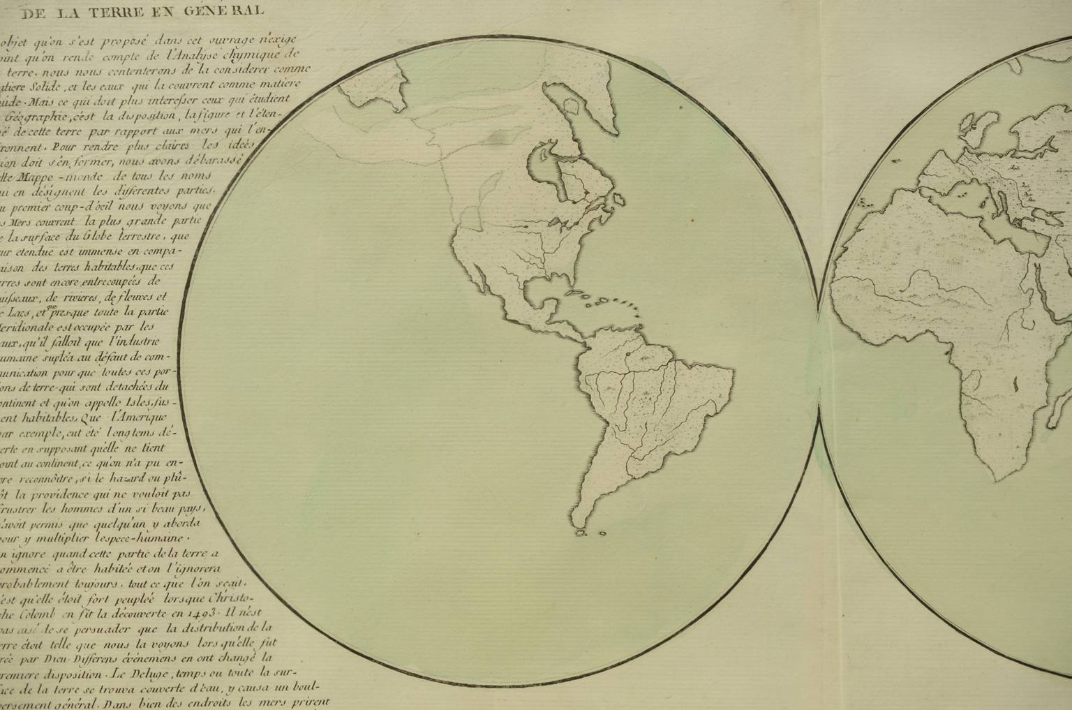 Antique globes-world maps/611-Antique geographic map