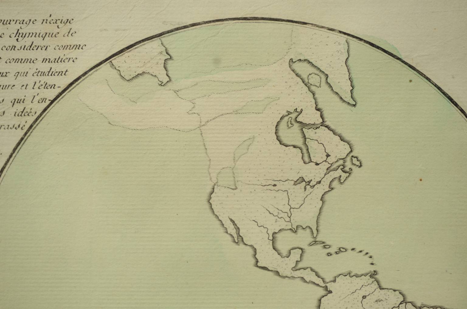 Globi-mappamondi antichi/611-Carta geografica epoca