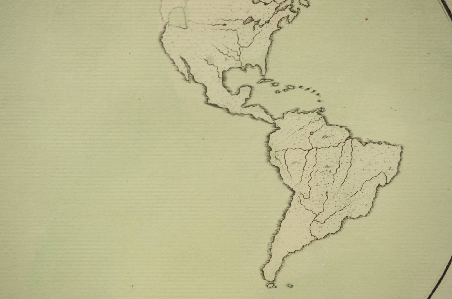Globi-mappamondi antichi/611-Carta geografica epoca