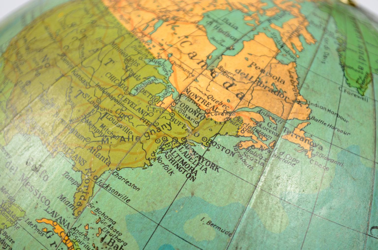 Antique globes-world maps/6239-Globe with light