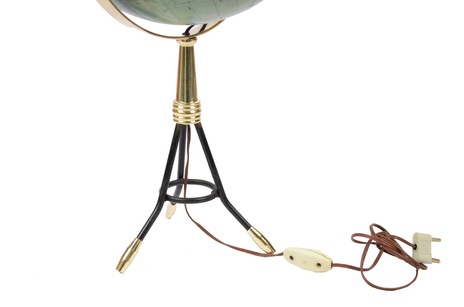 Antique globes-world maps/6239-Globe with light