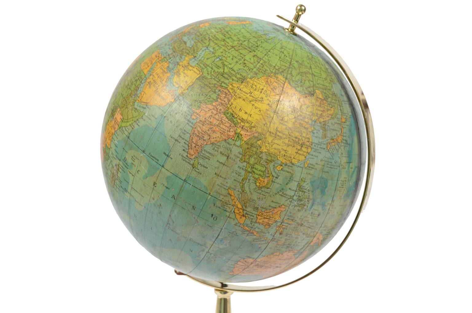 Antique globes-world maps/6239-Globe with light