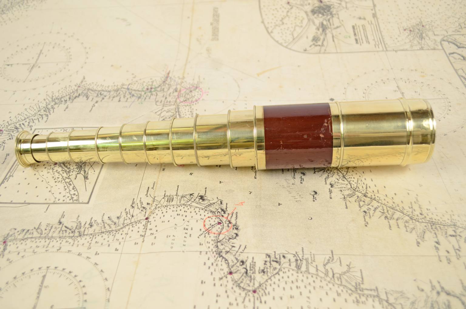 Nautical antiques/6335-Vintage telescope