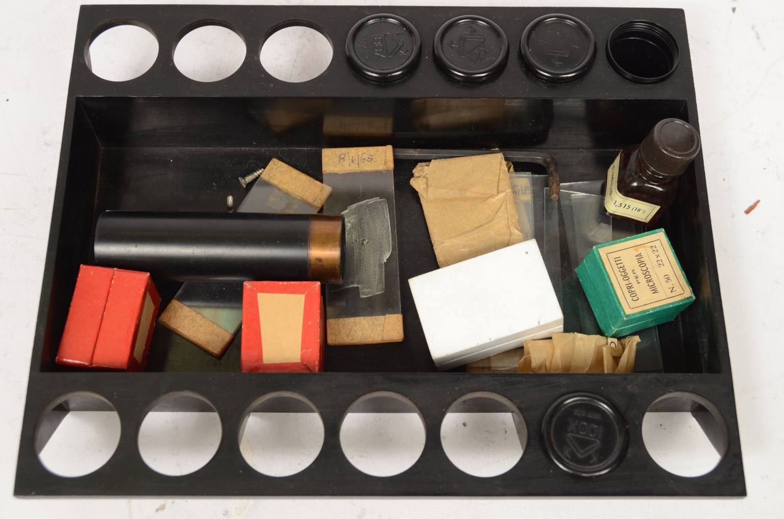 Old medical instruments/651-Vintage microscope