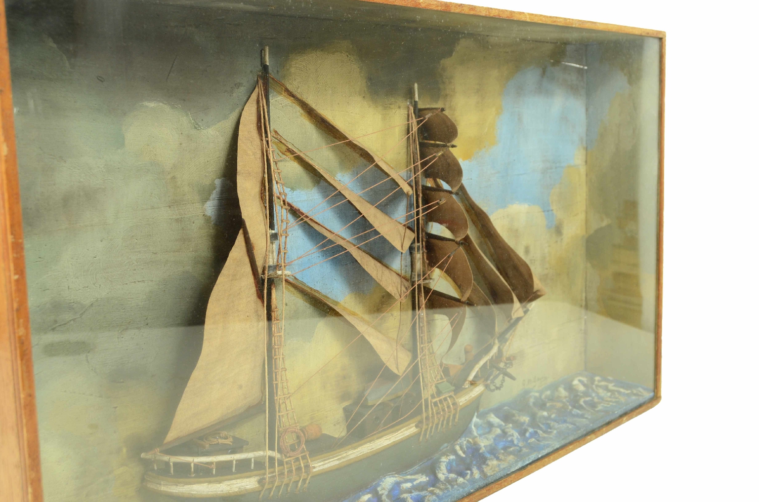Old ship models/706-Nautical Diorama
