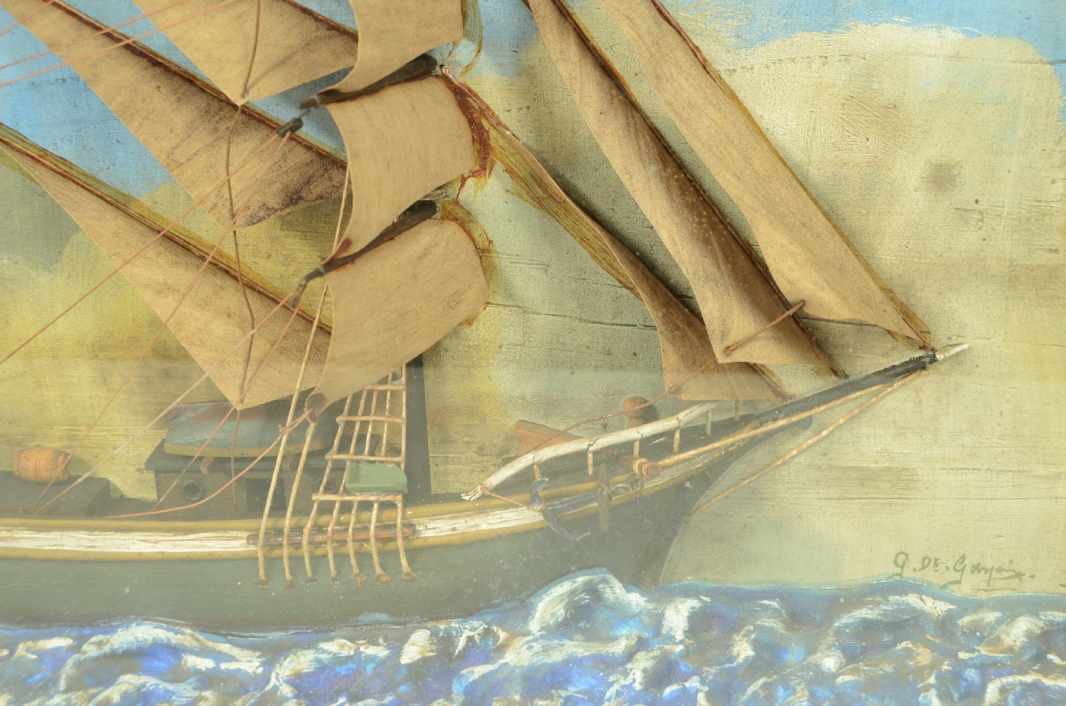 Old ship models/706-Nautical Diorama