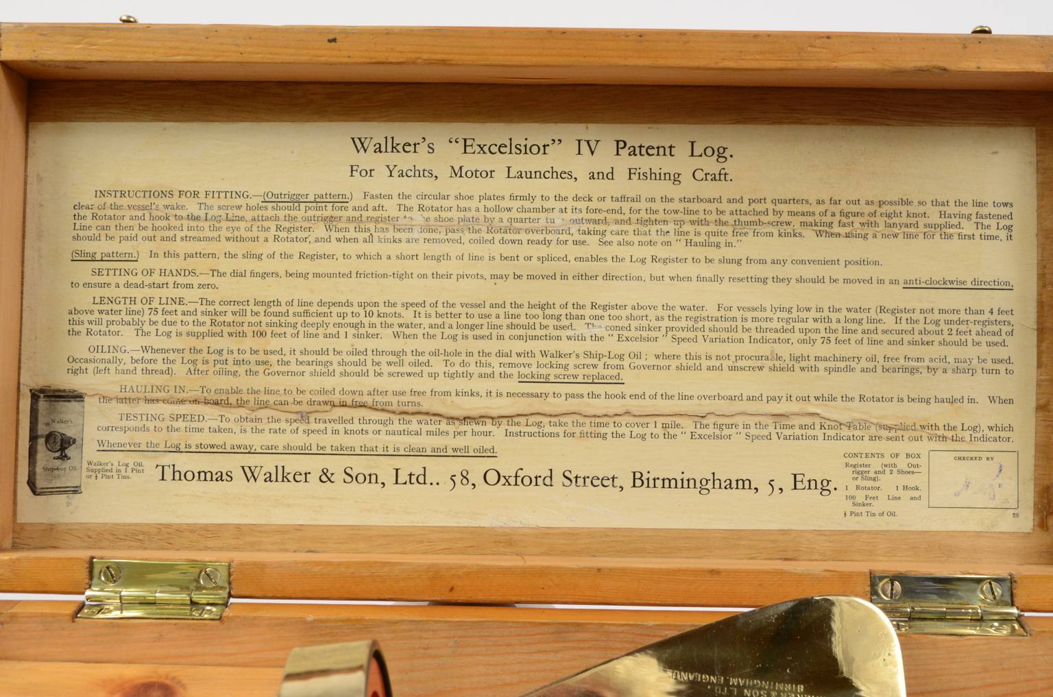 Nautical antiques/7070-Walker log