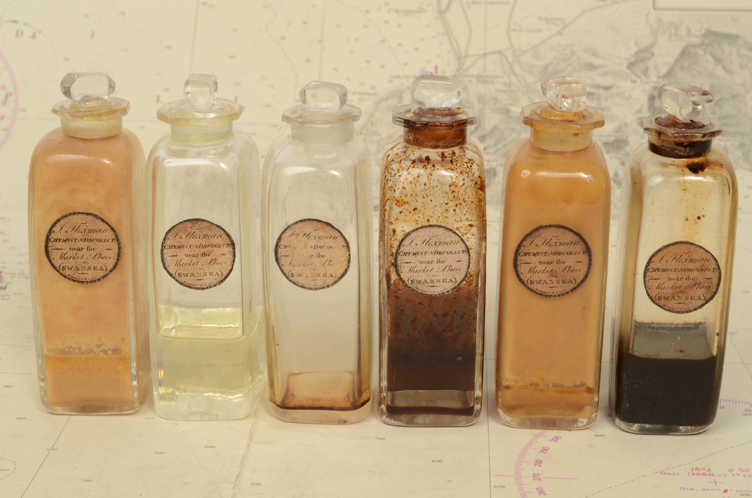 Old medical instruments/7136-Apothecary Cabinet