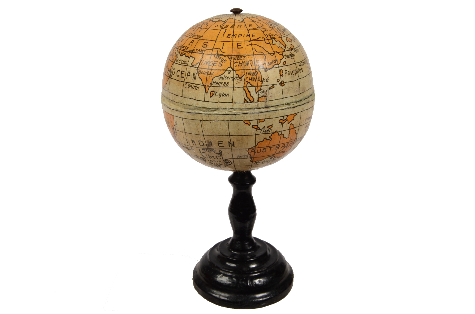 Antique globes-world maps/7219a-Small Terrestrial Globe