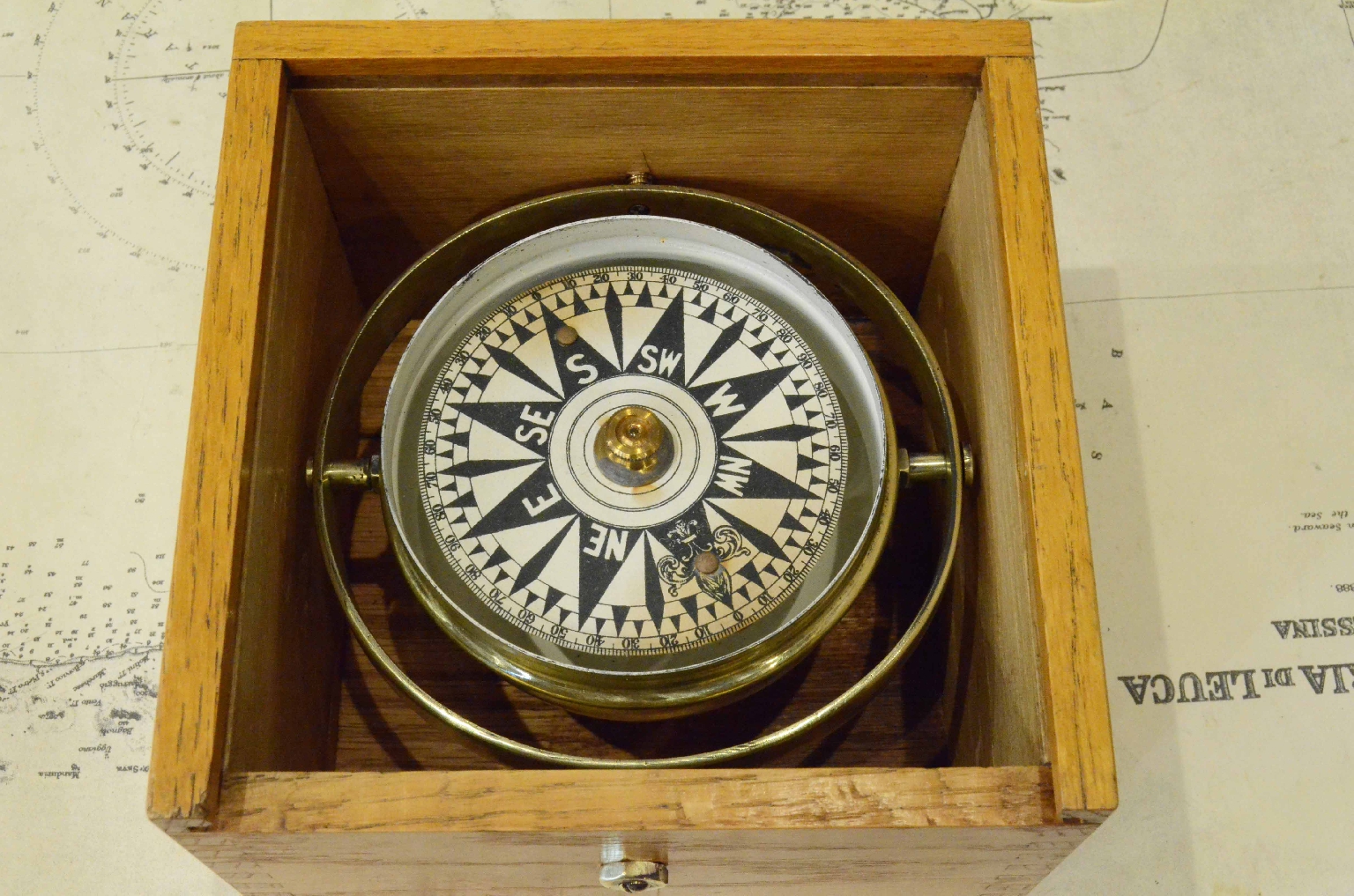 Antique compasses/7607-Nautical Compass
