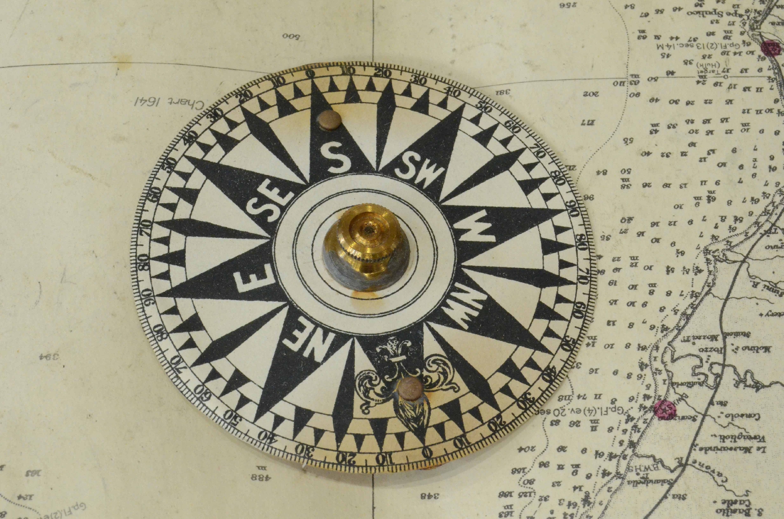 Antique compasses/7607-Nautical Compass