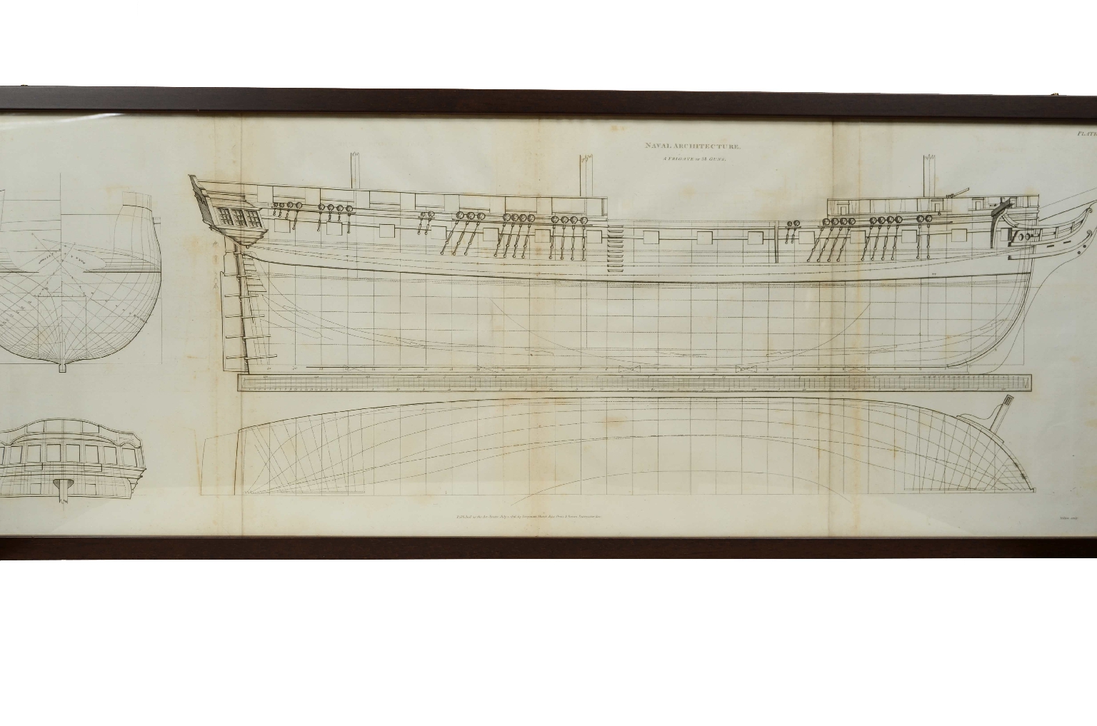 Antiquariato nautico/7820-Stampa Architetture Navi