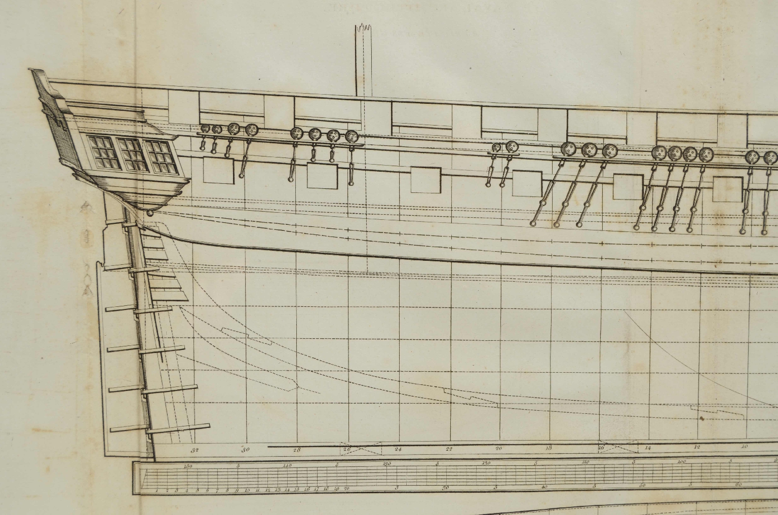 Nautical antiques/7820-Ship Architecture Print