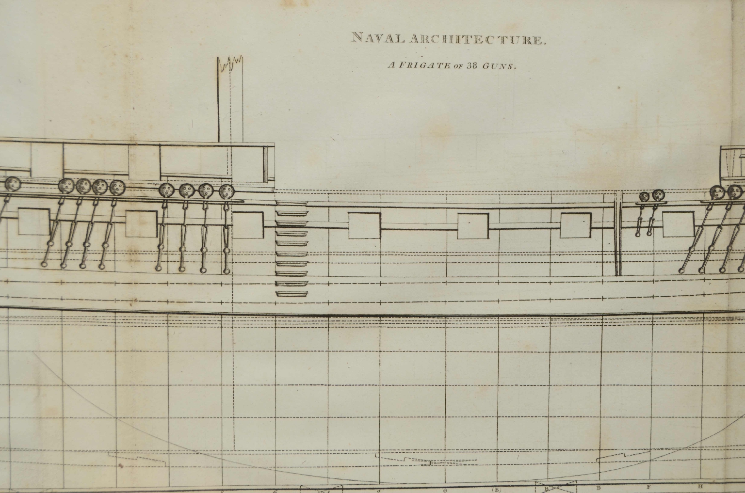Antiquariato nautico/7820-Stampa Architetture Navi