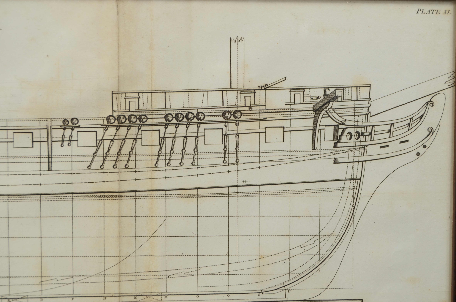 Nautical antiques/7820-Ship Architecture Print