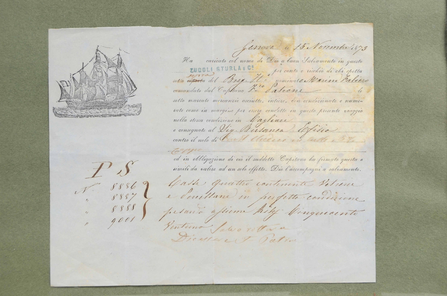 Nautical antiques/7827-Maritime Transport Note 