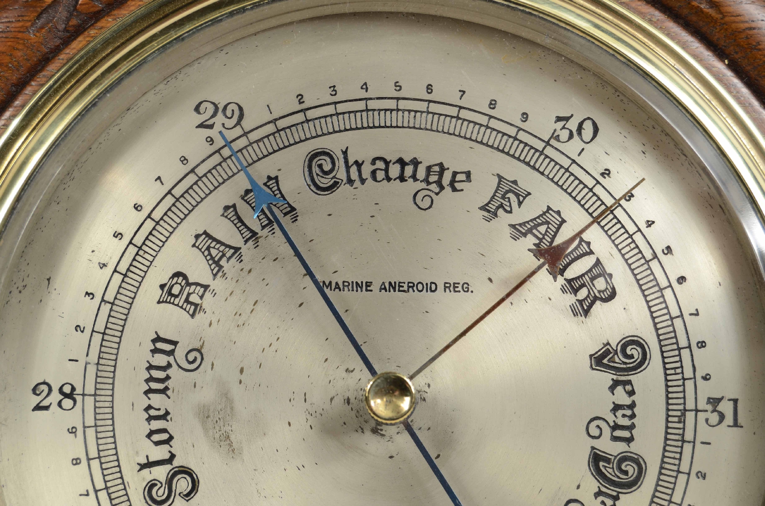 Antique barometers/7849-Aneroid Barometer