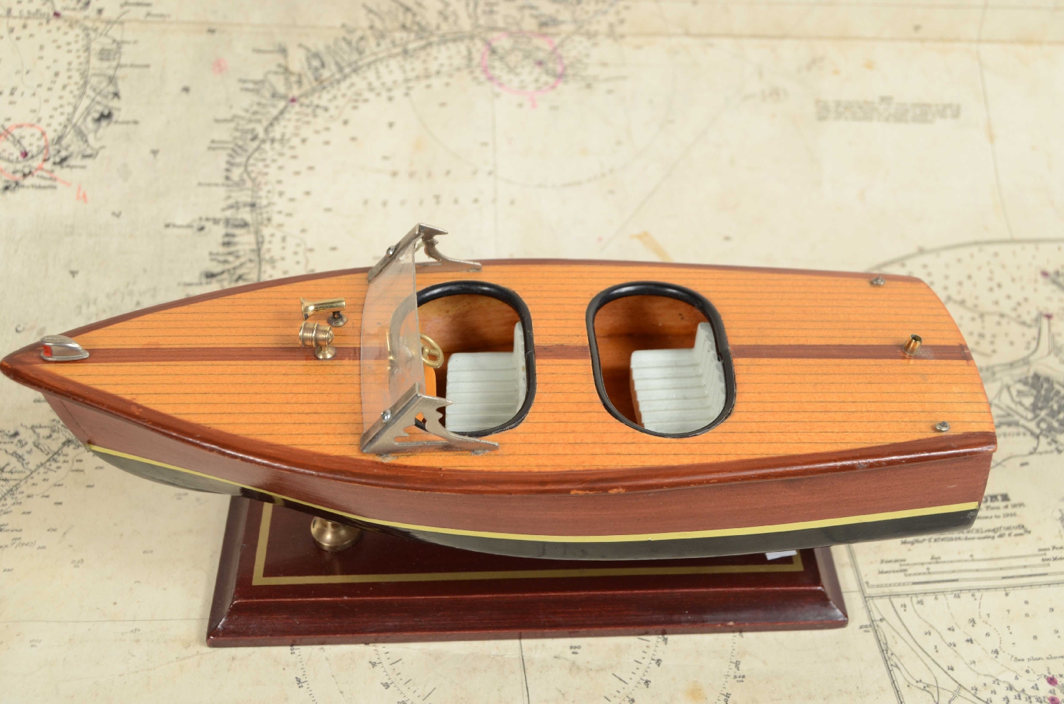 Old ship models/7866-Model Italian Motorboat