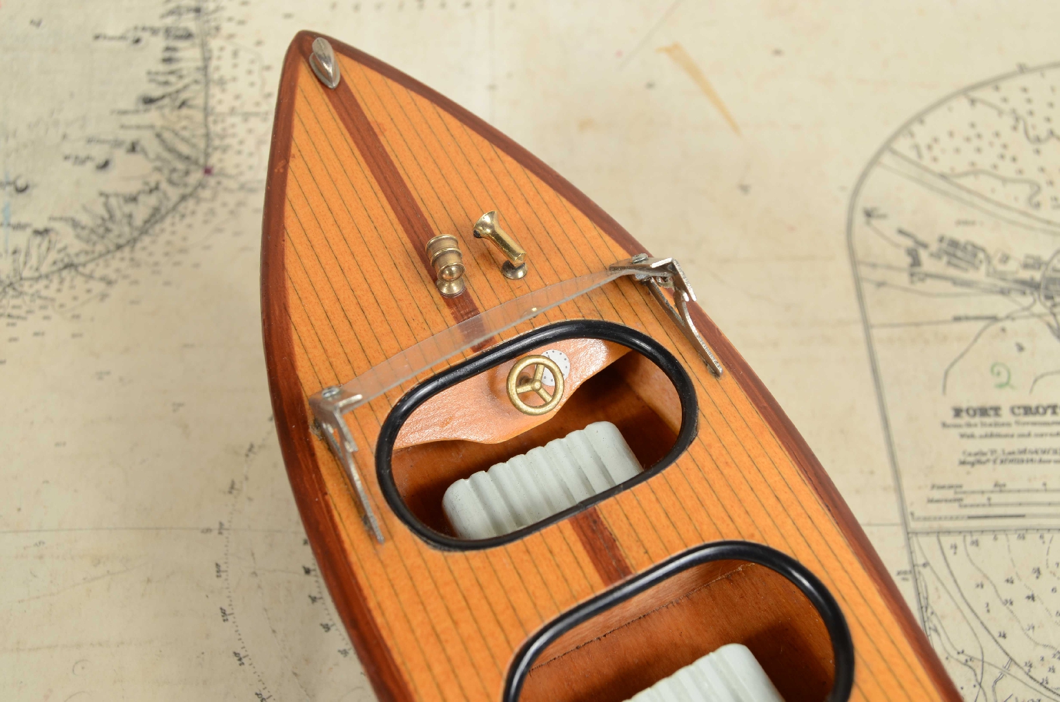 Old ship models/7866-Model Italian Motorboat