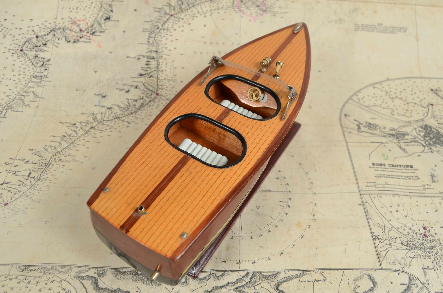 Old ship models/7866-Model Italian Motorboat