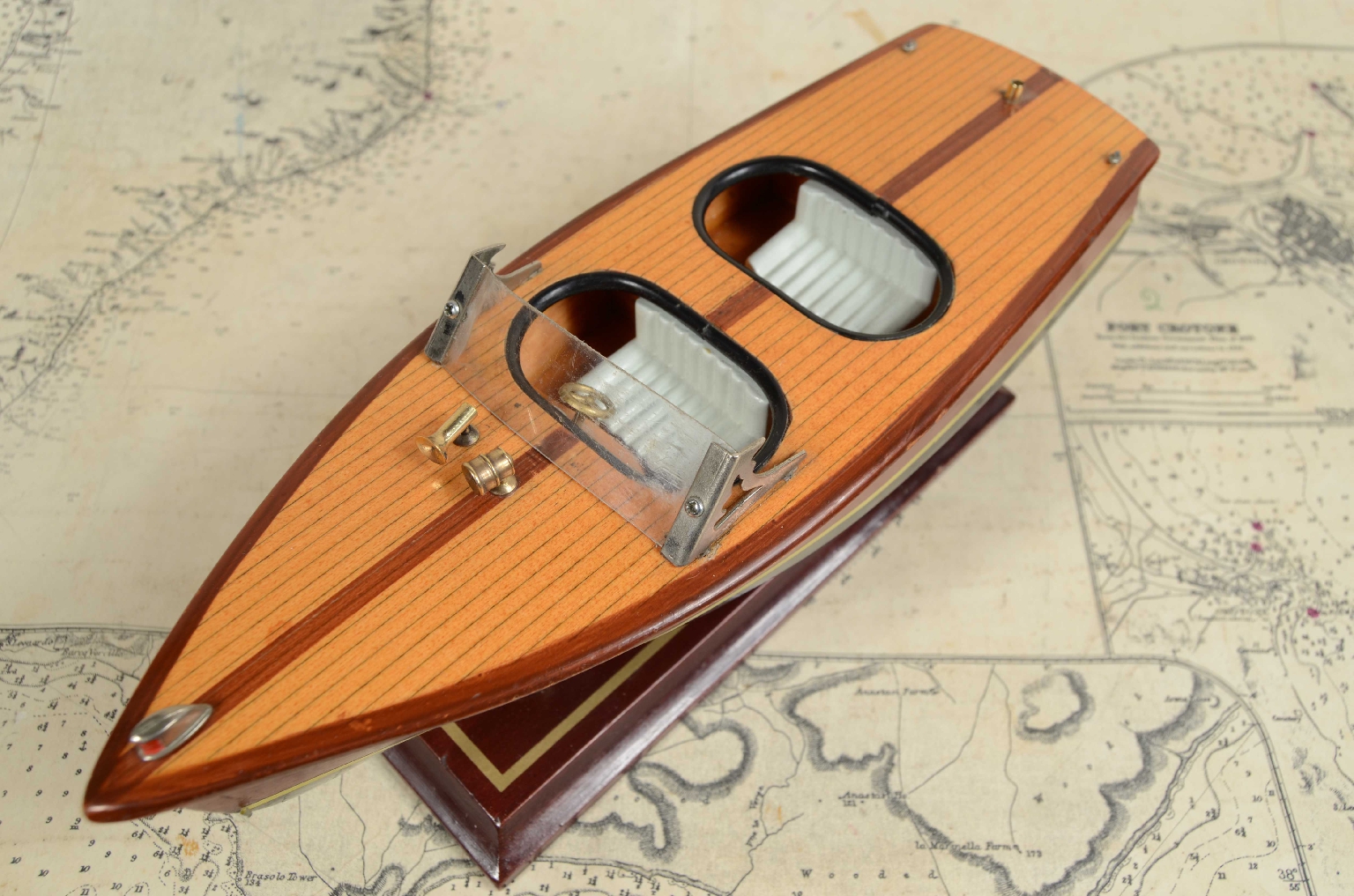 Old ship models/7866-Model Italian Motorboat