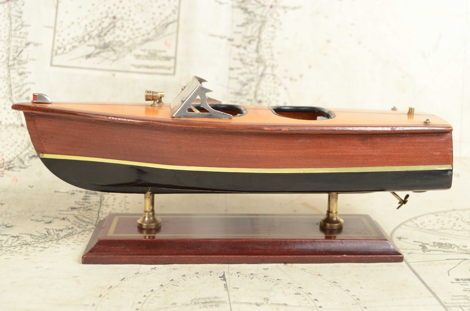 Old ship models/7866-Model Italian Motorboat