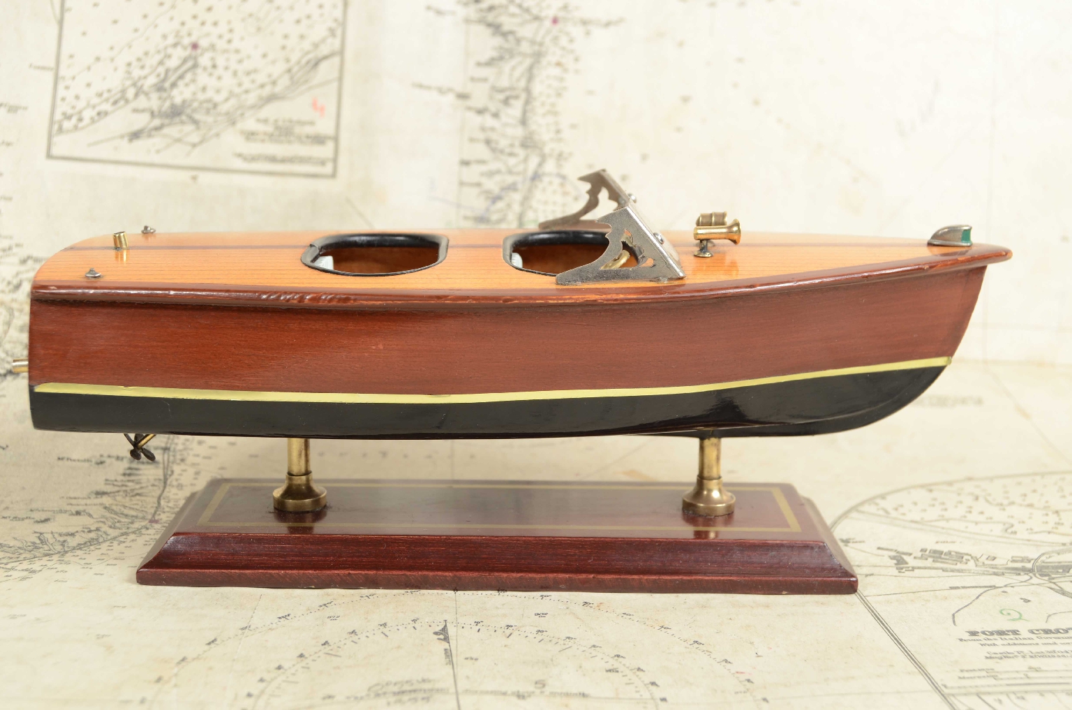 Old ship models/7866-Model Italian Motorboat