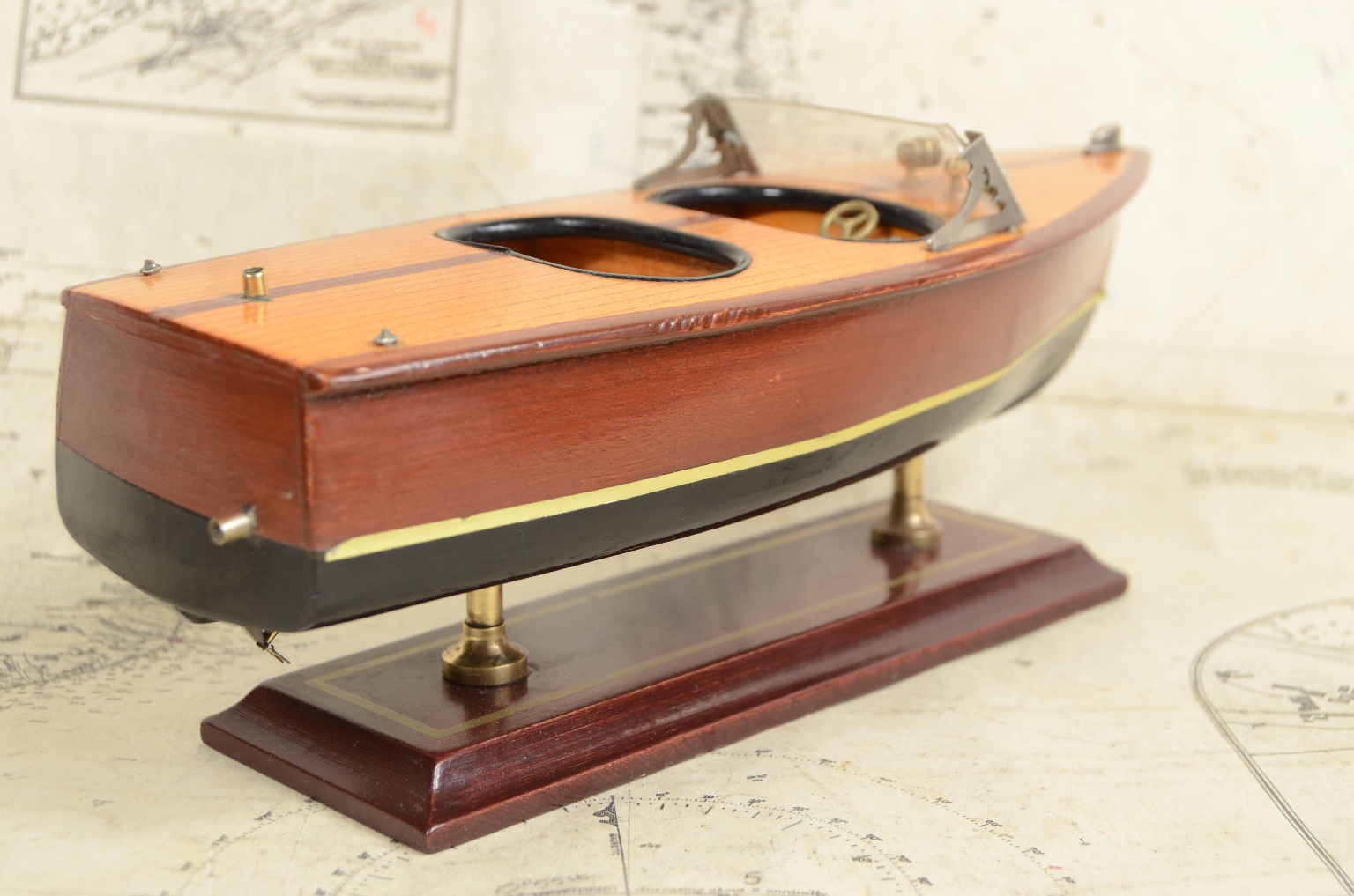 Old ship models/7866-Model Italian Motorboat