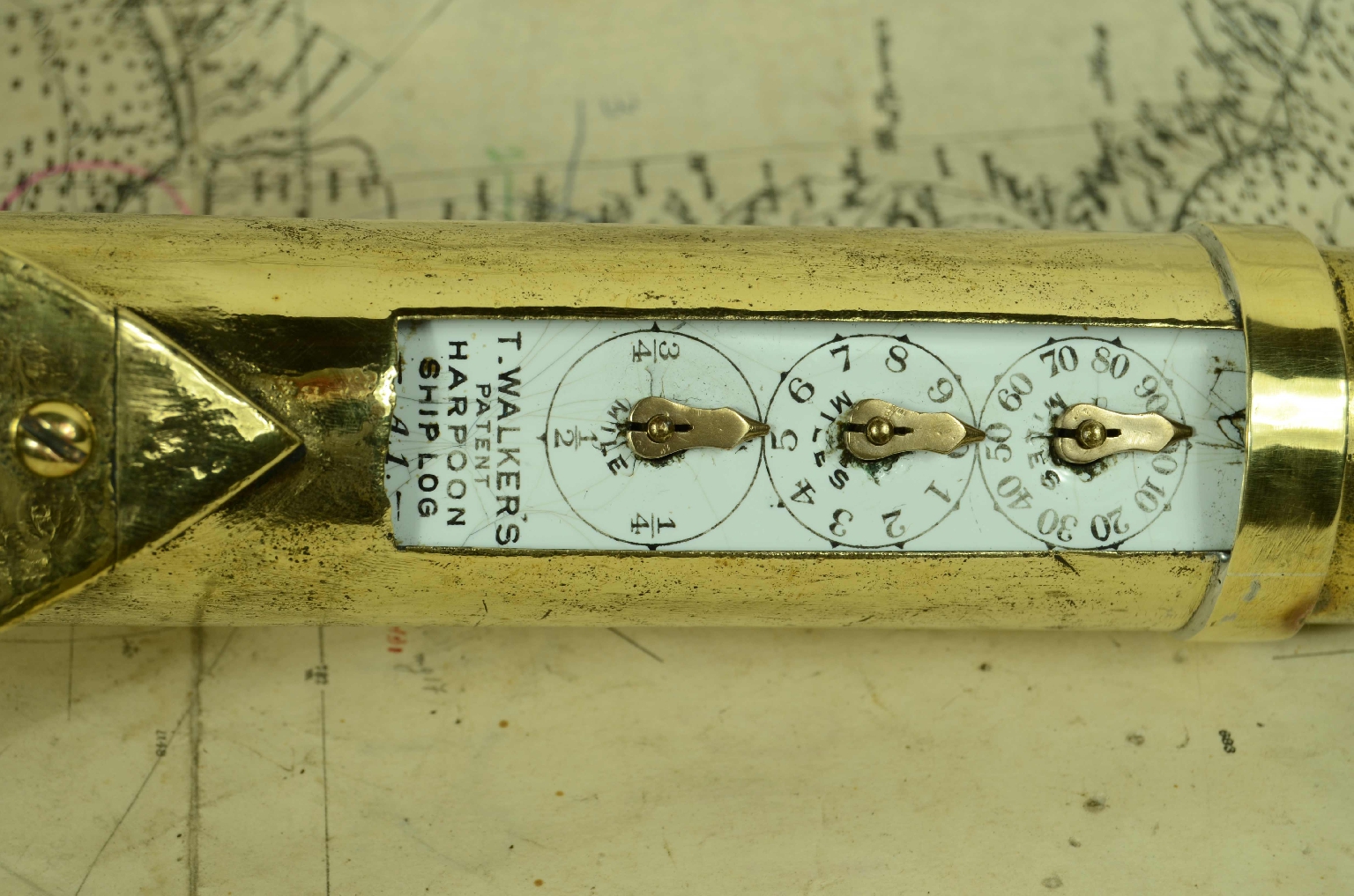 Nautical antiques/7908-Harpoon Ship Log