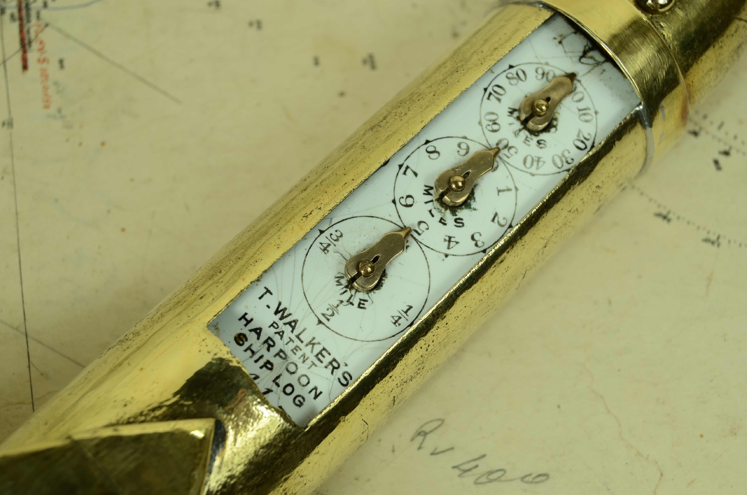 Nautical antiques/7908-Harpoon Ship Log