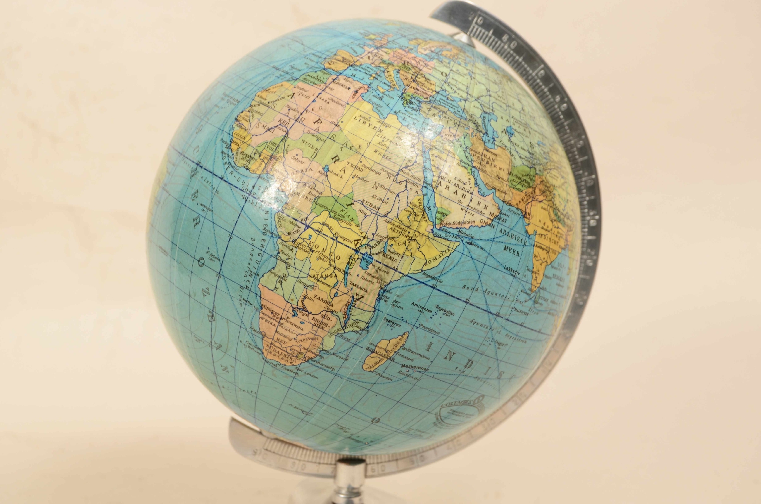 Antique globes-world maps/8059-Small Terrestrial Globe